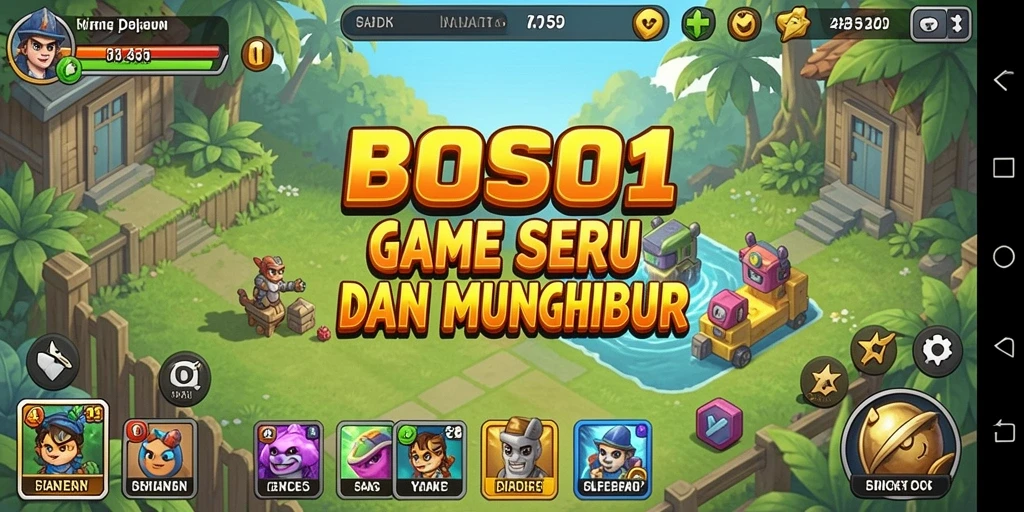 Tampilan menarik dari gameplay game Idle BOS01.