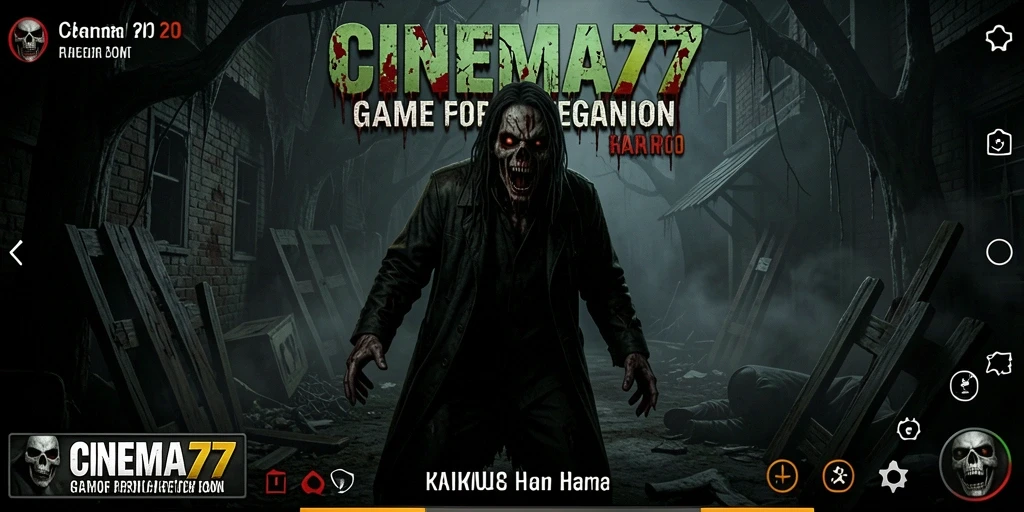 Tampilan mendebarkan dari gameplay Horror di CINEMA77.