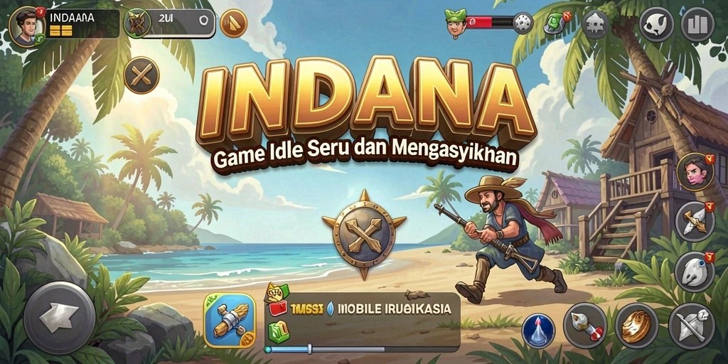 Tampilan gameplay INDAAA yang menarik dan penuh aksi Idle.