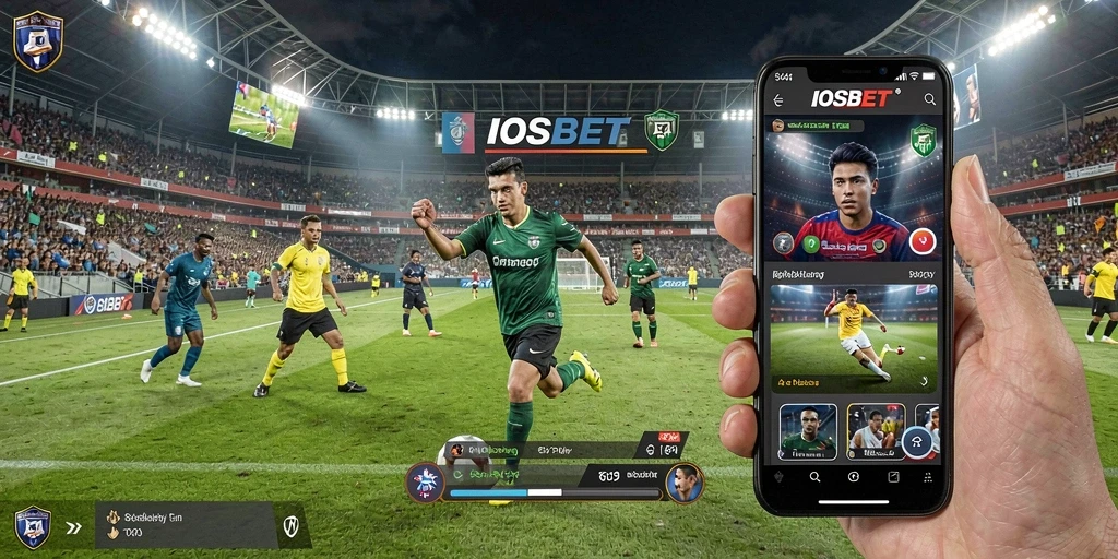 Tampilan menarik saat gameplay olahraga dalam aplikasi IOSBET.
