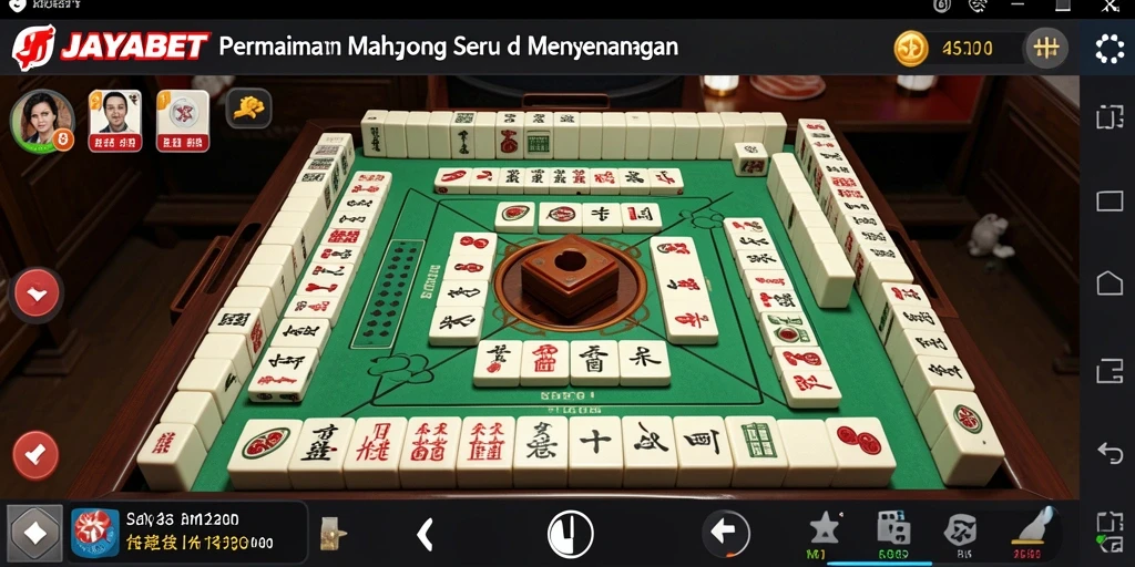 Screenshot utama JAYABET menampilkan gameplay Mahjong yang menarik.