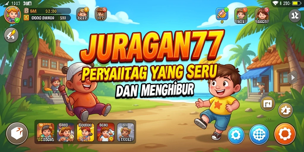 Tampilan gameplay JURAGAN77 yang menyenangkan dan menghibur.