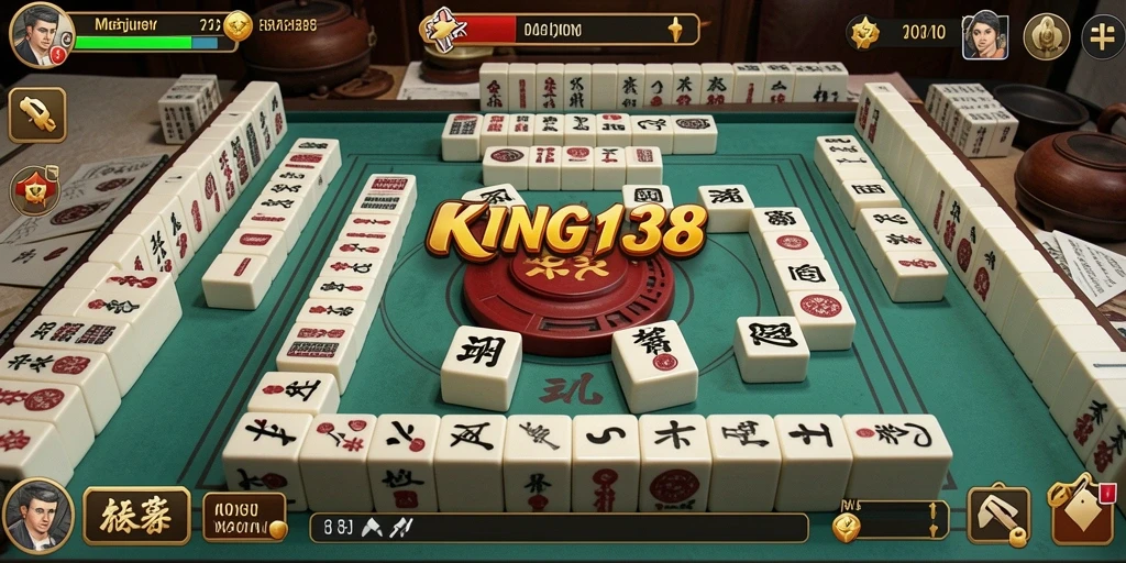 Tangkapan layar KING138 menampilkan gameplay Mahjong yang menarik.