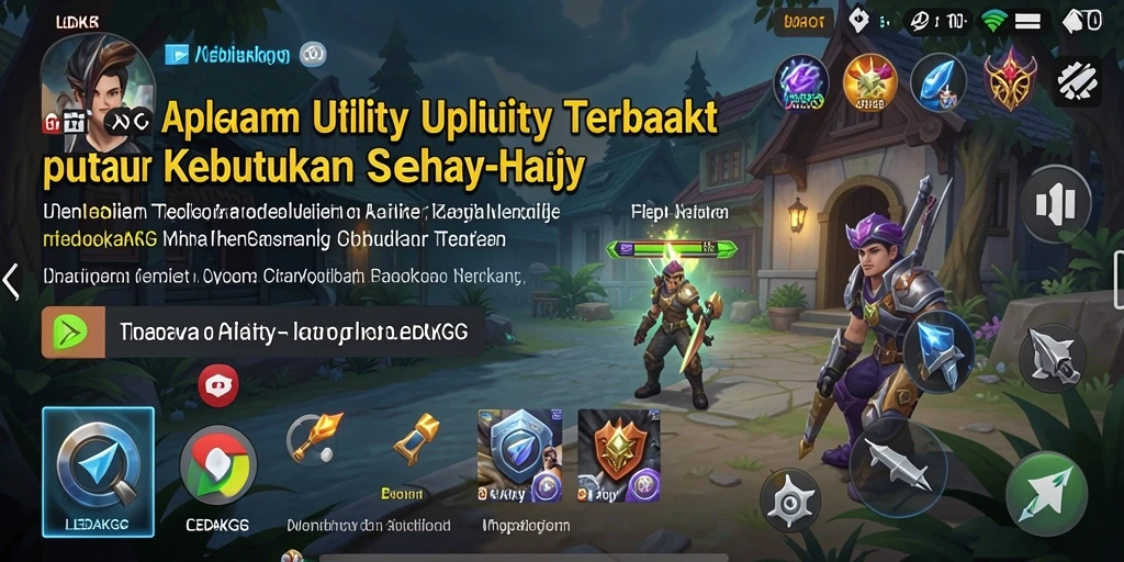 Tampilan aplikasi LEDAKGG dengan fitur-fitur Utility yang lengkap.