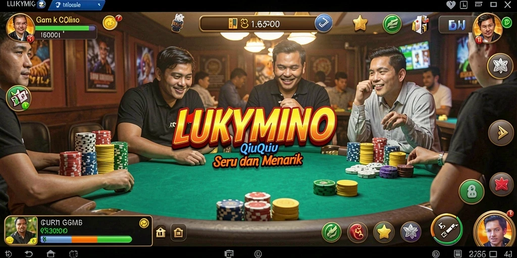 Screenshot gameplay QiuQiu LUKYMINO yang menarik.