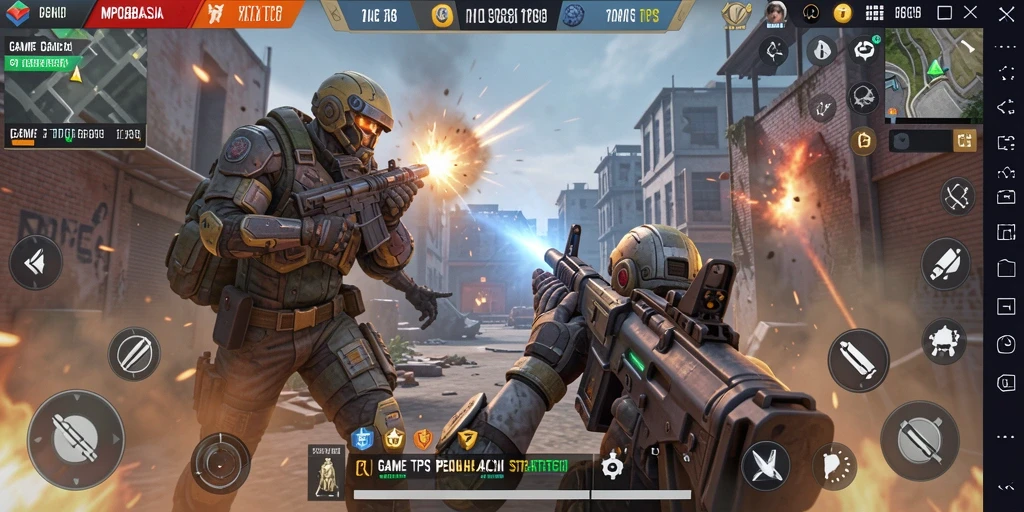 Tampilan seru gameplay MPO88ASIA dalam pertempuran TPS.