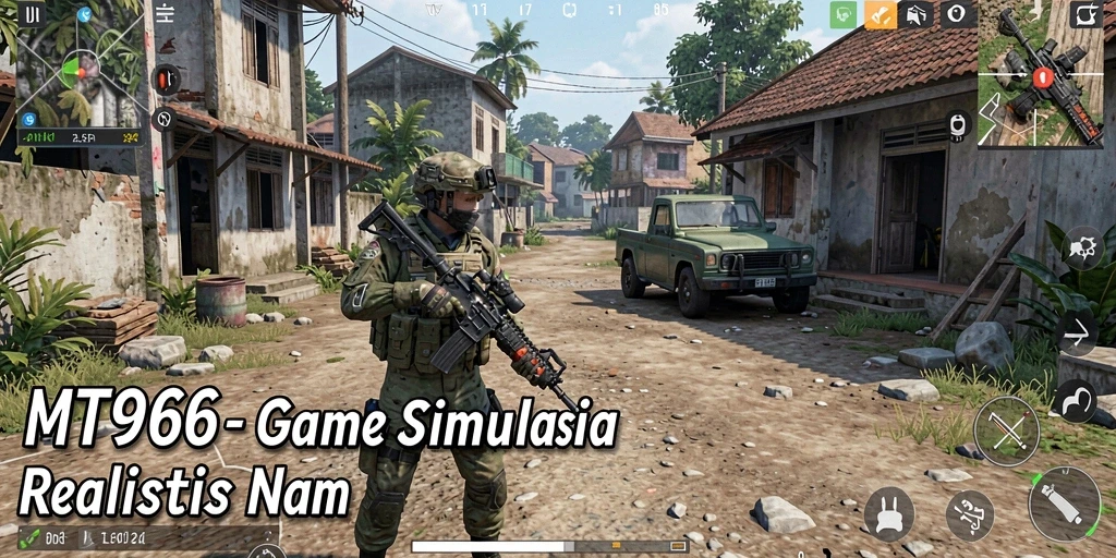 Menampilkan gameplay realistis dari MT966 yang penuh tantangan.