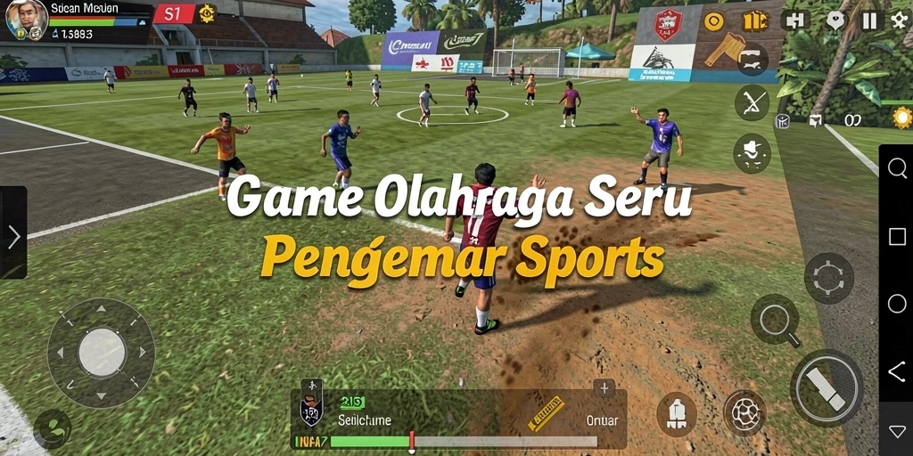 Tampilan gameplay S13 yang mendebarkan dengan banyak pilihan olahraga.