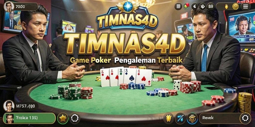 Tampilan gameplay seru dari TIMNAS4D saat bermain Poker.