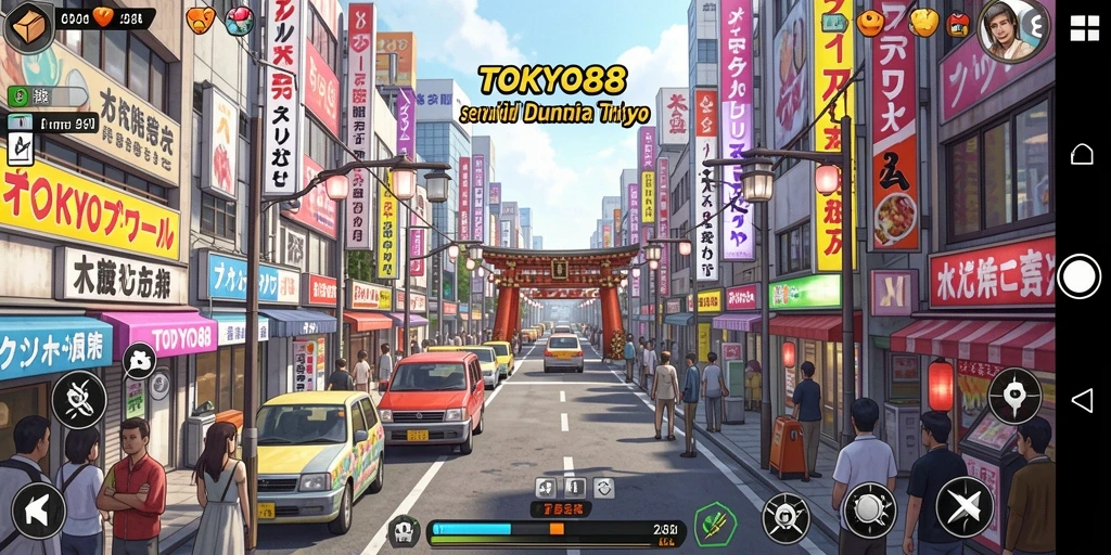 Tangkapan layar gameplay TOKYO88 yang menunjukkan petualangan mendebarkan.