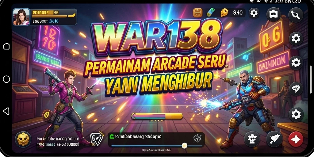 Tangkapan layar menunjukkan gameplay seru dari WAR138 yang penuh warna.